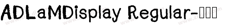ADLaMDisplay Regular字体转换